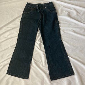 Forenza Carpenter Dark Blue Women Wide Leg Jeans Size 8